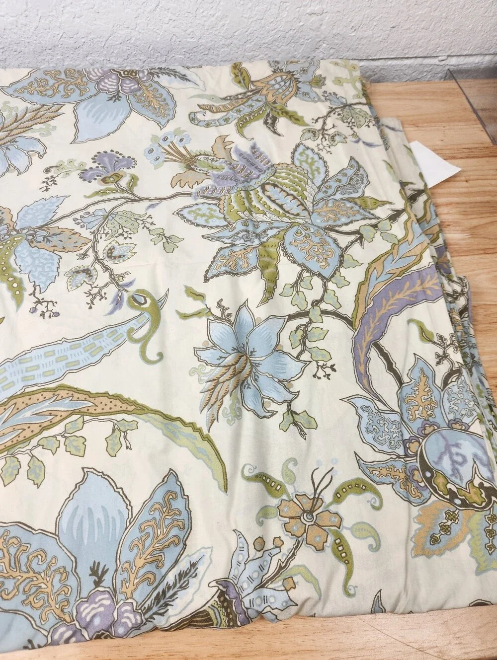 Pottery Barn Brigitte King Duvet Cottagecore Paisley Floral 100% Cotton NOS